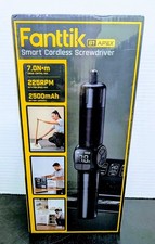 Fantik Cordless Adjustable Screwdriver W/ Bits And Case Black