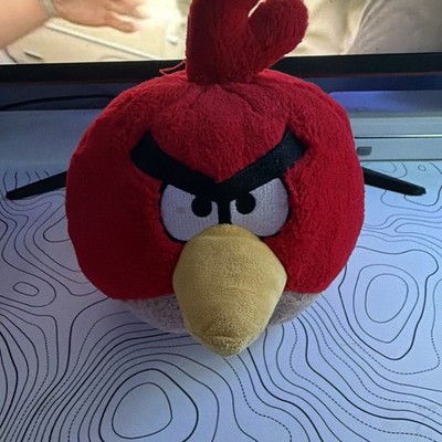 Rovio Angry Birds Red Bird Plush Stuffed Animal, 8 in, Washable