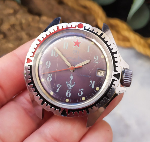 Watch Vostok Command USSR Vintage mechanical men's wrist watch Soviet watch