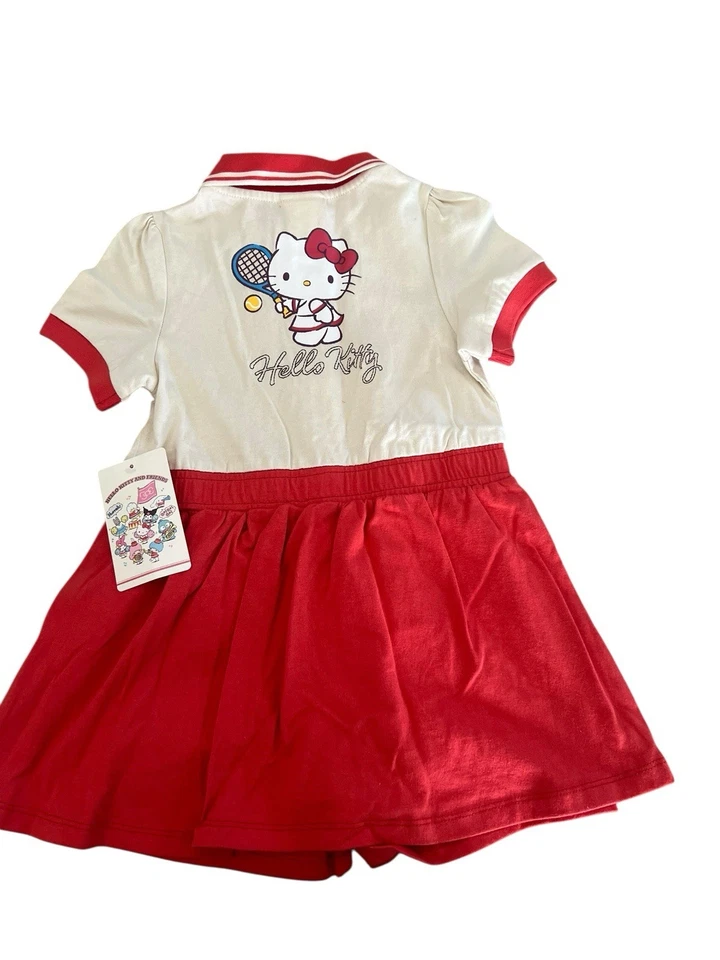 Mameluco de tenis Sanrio Hello Kitty para niños pequeños BoxLunch exclusivo talla 5T nuevo Foto 2 de 4