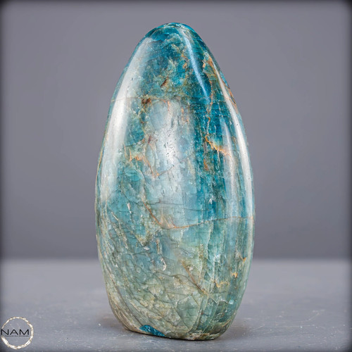 Natürliche Blaue Apatit Kristall-Freiform - 787,99g - Bild 8 von 9