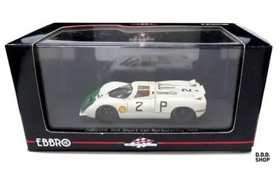 Porsche 908 Short Tail 1968 #2 weiß Miniatur Diecast Maßstab 1:43