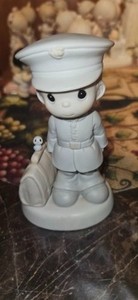 527521 Precious Moments Marines Boy ~ Bless Those Who Serve Their Country 1991