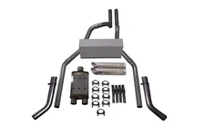 Chevy GMC 1500 88-95 2.5" Dual Exhaust Kits Magnaflow XL Slash Tips Corner Exit