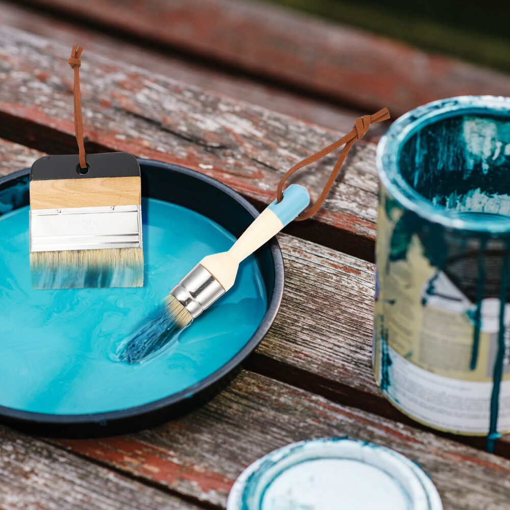 1 Set round wax brush furniture paint furniture paint chalk and wax