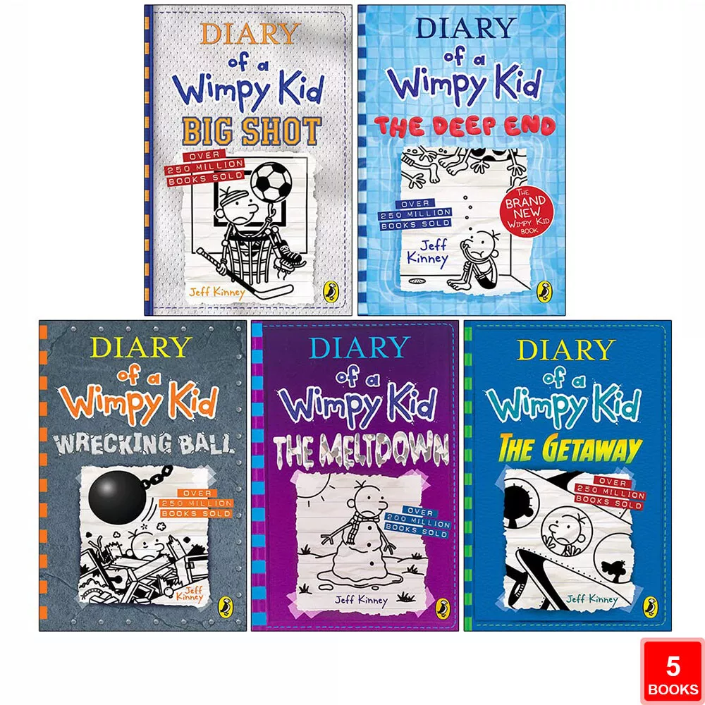 Diary Of A Wimpy Kid Collection 12 Books Set By Jeff Kinney