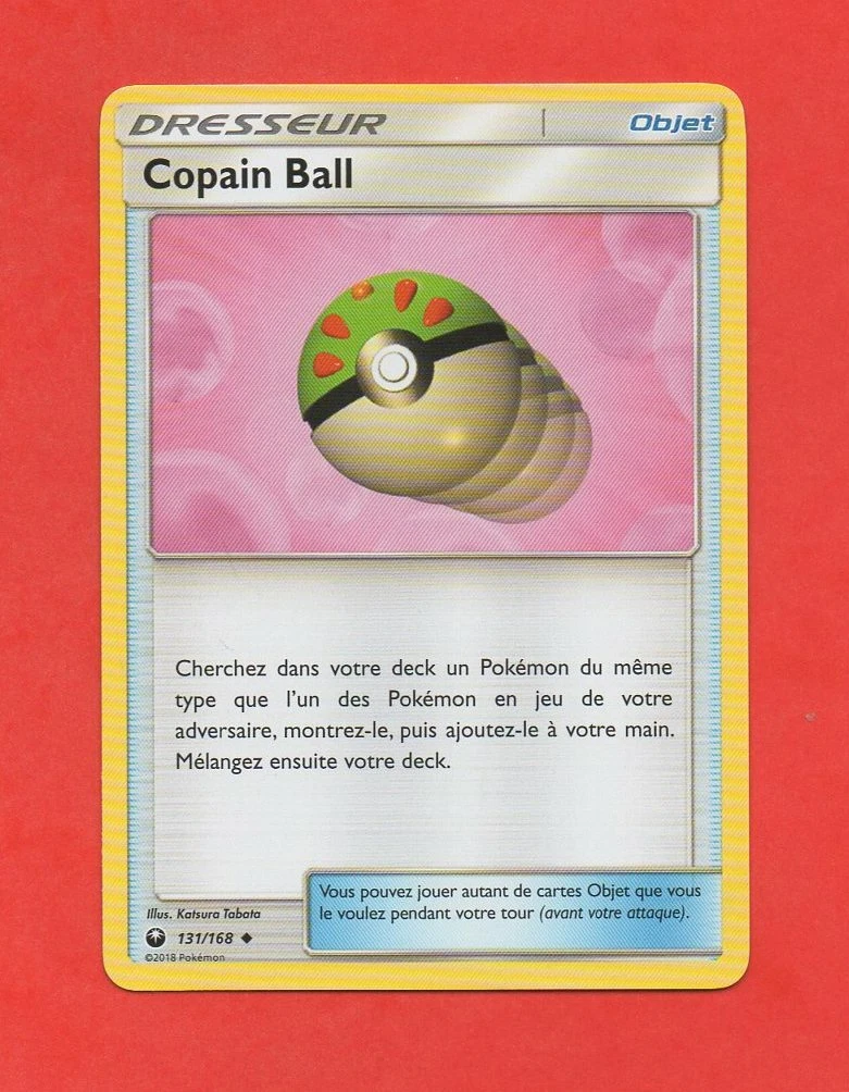 Pokémon 131/168 - Entrenador COPAIN BALL - Cartas JCC - Francés 2018