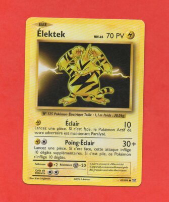Pokemon No. 41/108 - ELEKTEK Level 35 - 70PV (A7975)