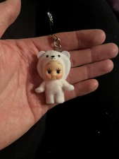 Rose O'Neil Kewpie Polar Bear Mini Figure Phone Charm