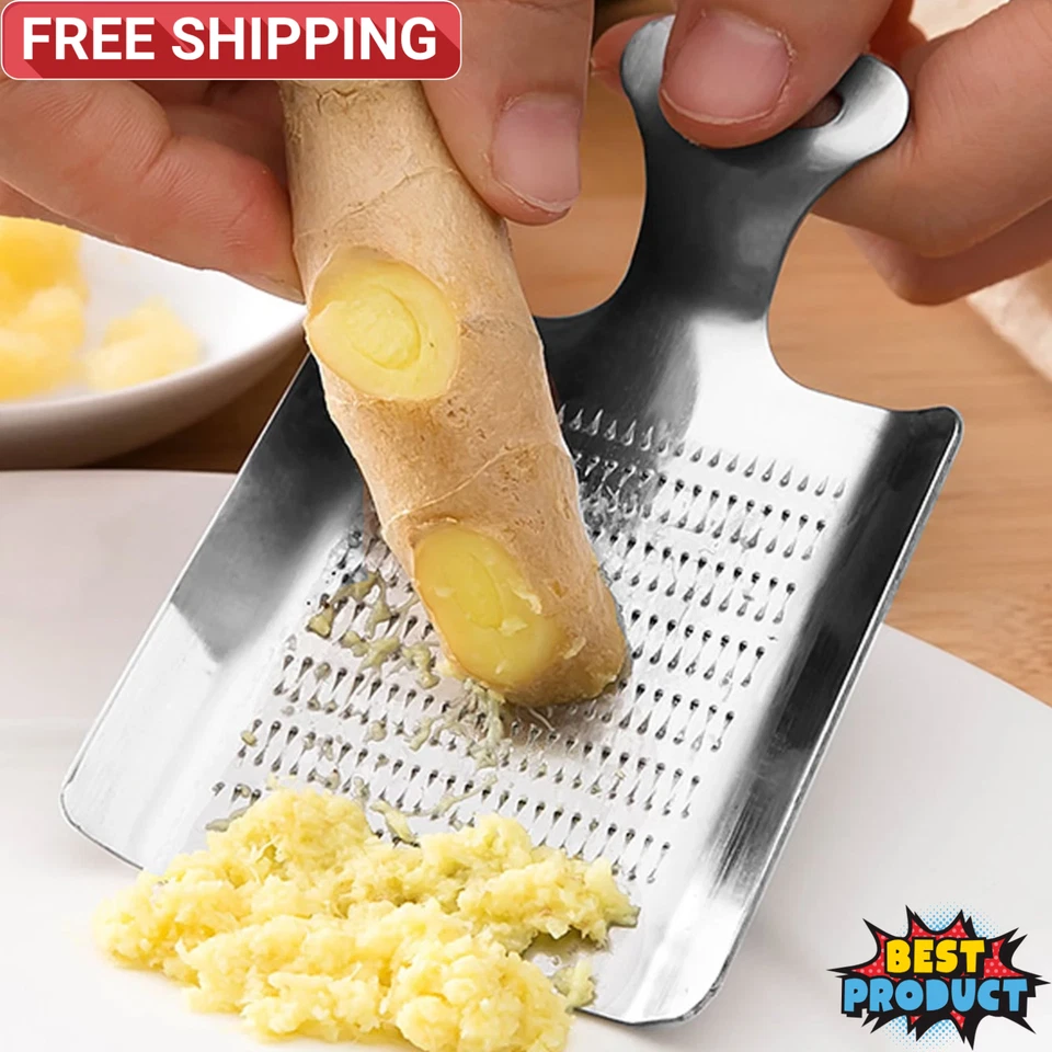 1 Stück Edelstahl Ingwer Knoblauch Reibe feine Mühle für Küchengemüse