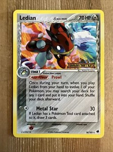Pokemon - 1x Ledian 18/101 - Reverse Holo / EX Dragon Frontiers LP
