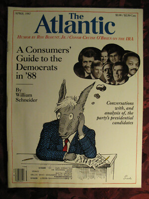 ATLANTIC magazine April 1987 William Schneider Tamara Hareven Richard Bausch