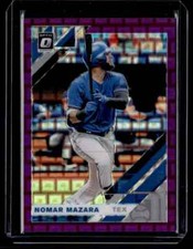 2019 Donruss Optic Purple Pandora Nomar Mazara 89/99 Texas Rangers #125