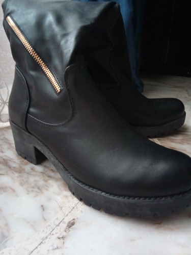 STIVALI NERI LUNGHI STIVALE ALTO AL GINOCCHIO SCARPE DONNA eco pelle | eBay