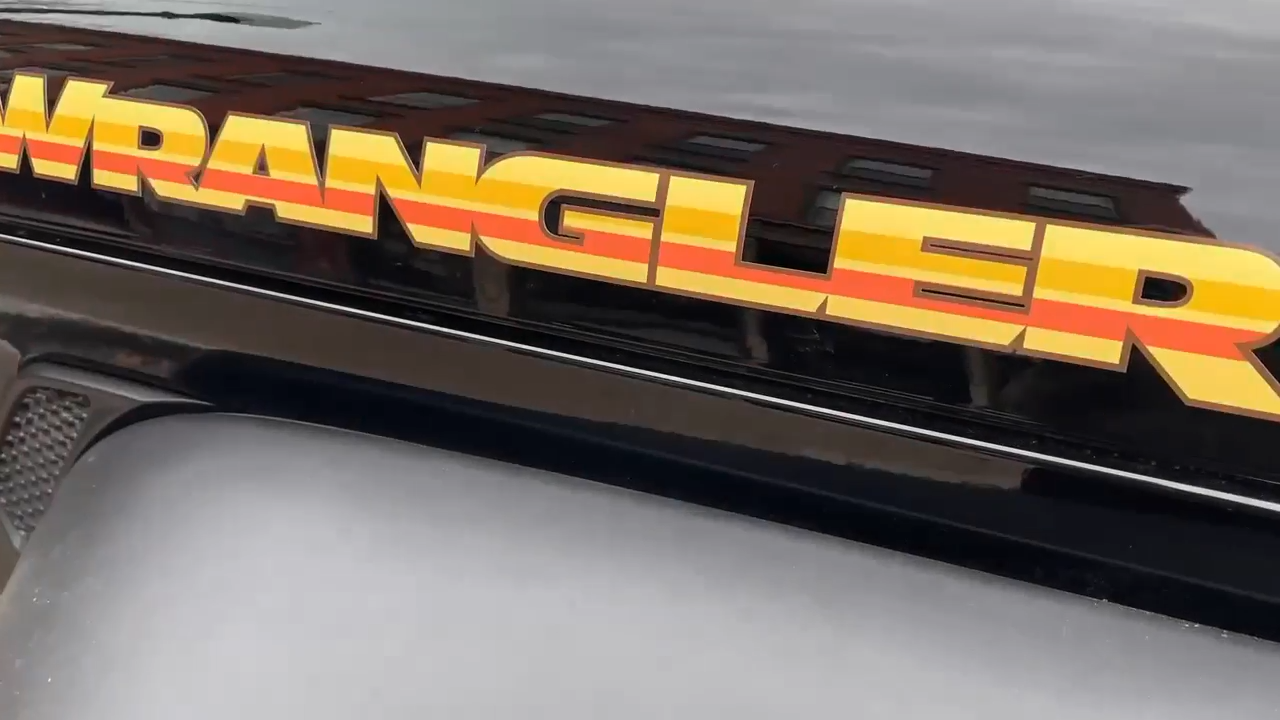 2019 2023 Jeep OVERLAND Hood Graphics Vinyl Decals Sticker Black Red FK2N0 eBay