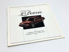 1986 Chrysler LeBaron Brochure
