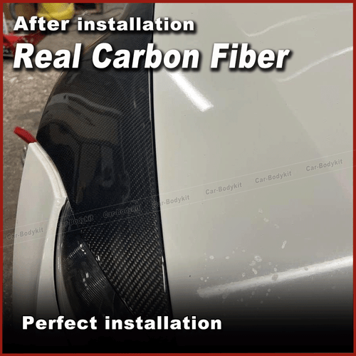Carbon Seitenwand Side Blades Spoiler Seitenteile für BMW E90 325i 330i 2005-13 - Picture 4 of 9