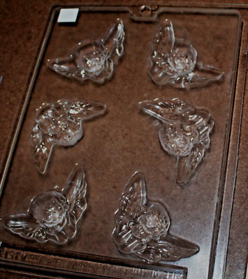Life of the Party ~ CHERUB CANDY MOLD #08886 - Clear Plastic -6 Cavity - (3''x2'')