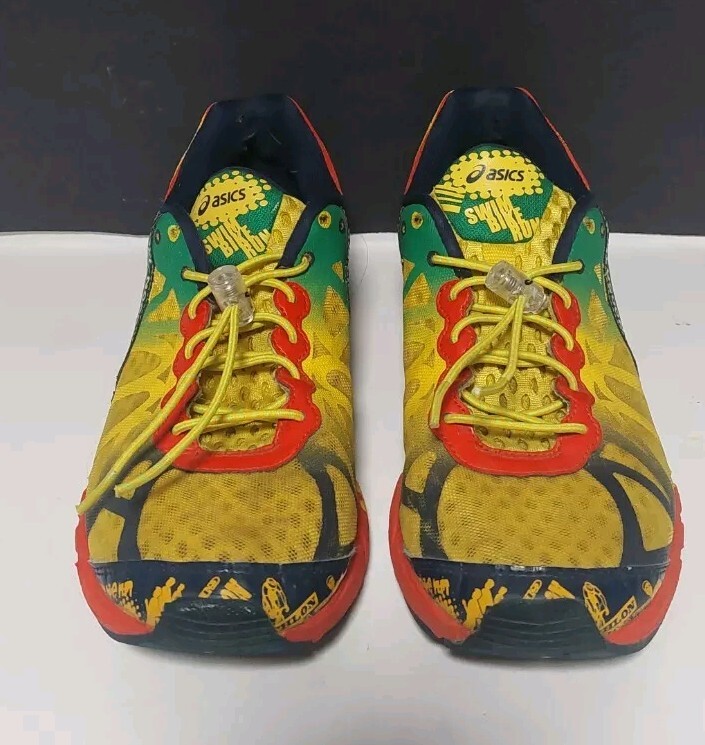 Womens Asics Gel Noosa Tri Running Shoes Sz Used T408N with Elastic  Laces