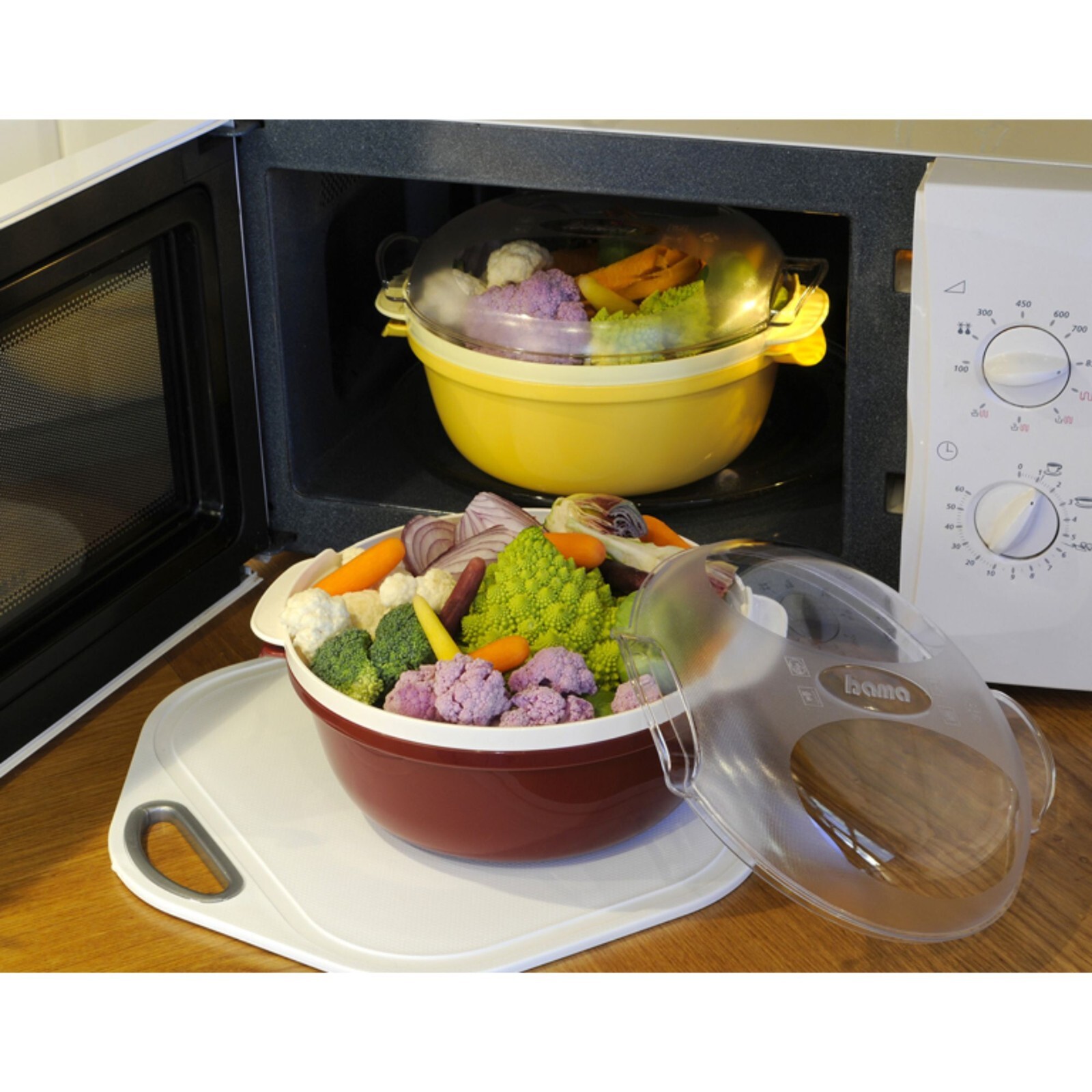 Vaporiera Cottura Vapore Forno Microonde Cooky