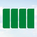 4 x Green Stickers for Number Plate EV Self-Adhesive Vinyl Electric Car Brexit