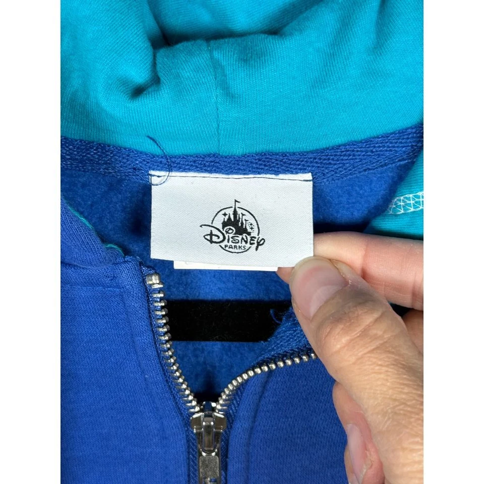 Женская куртка с капюшоном Walt Disney World Parks на молнии L синяя с персонажами 2020 ограниченное издание - Изображение 3 из 4