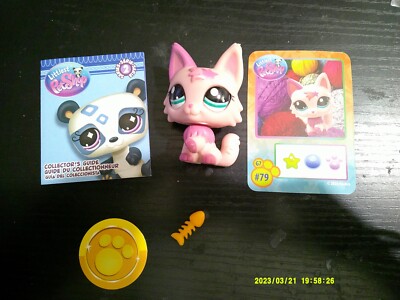 NEW LITTLEST PET SHOP collectible figures series 2 pink cat G7 #79