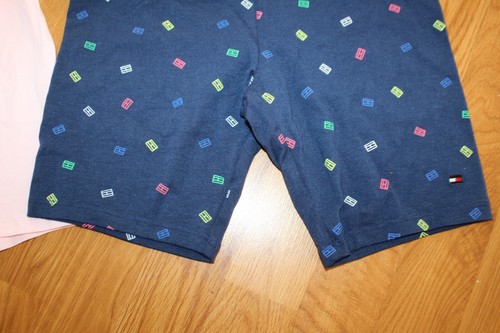 NWT GIRLS TOMMY HILFIGER SZ 12-14 BIKE SHORTS BLUE, SHIRT BLING - Picture 8 of 8