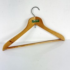 Gruccia appendiabiti vintage '70 antica in legno Stampella per Armadio Vetrina 