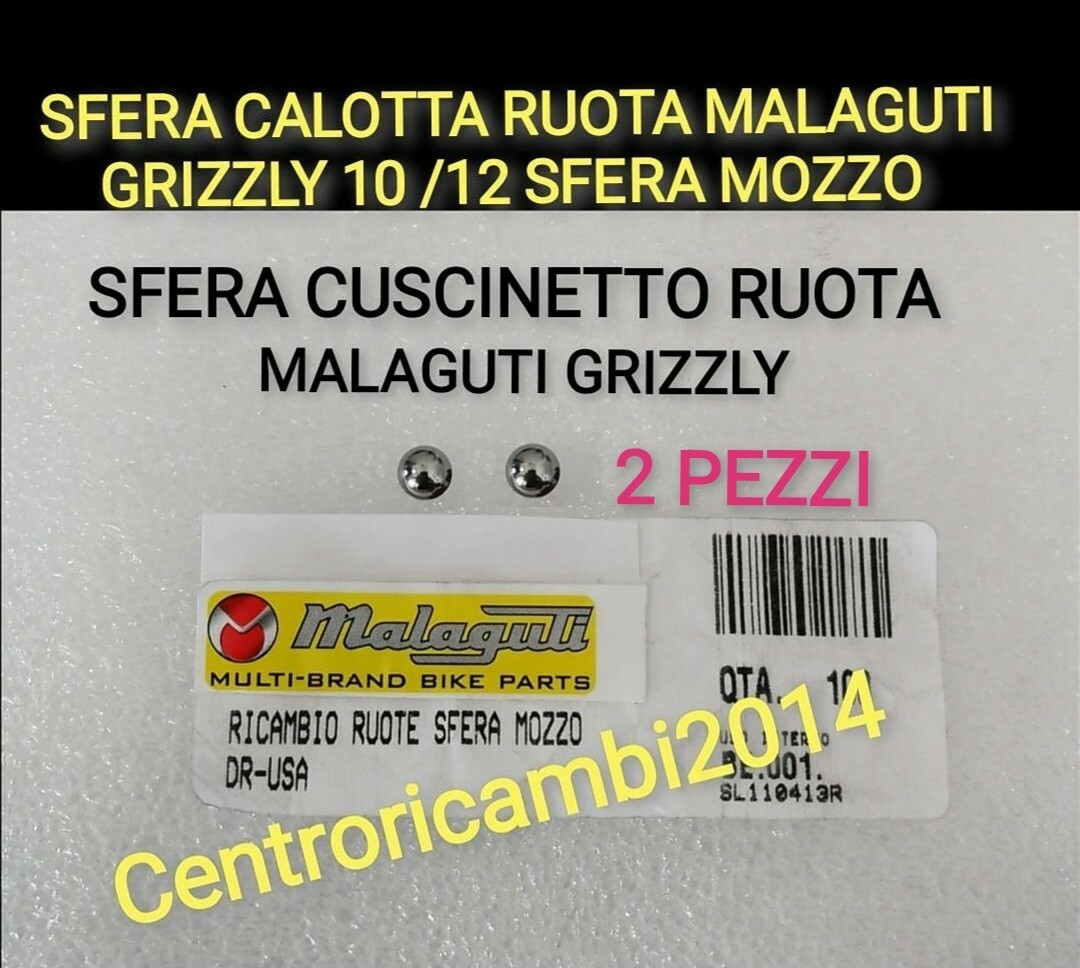 SFERA CUSCINETTO RUOTA MALAGUTI GRIZZLY 10 /12 SFERA CALOTTA MOZZO - Main Image