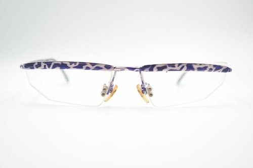 Lunettes Vintage EBM 1400 En Métal Argenté - Monture Demi-lune Ovale 52[]15 135 - Neuf Avec étiquettes