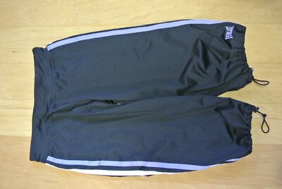 Everlast Capri Sweatpants Women s Small Black Activewear Sports Athleisure Yoga