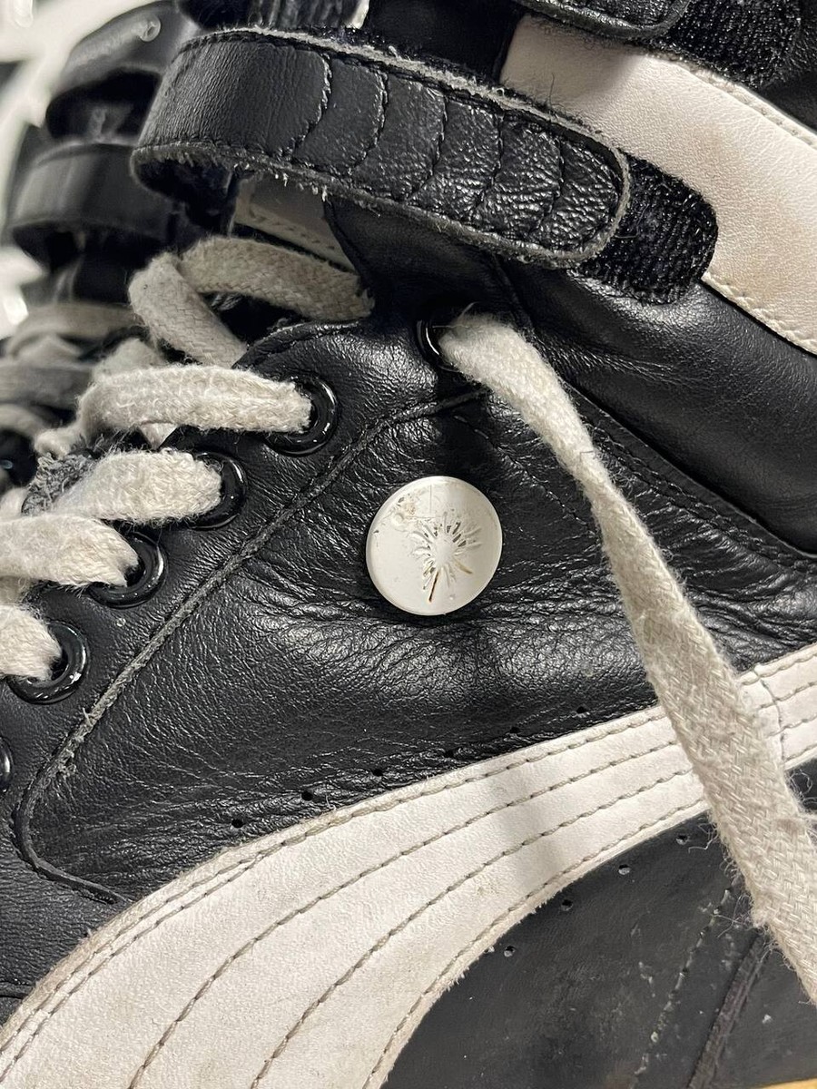 Puma Mihara Yasuhiro Ski Hi II Black Leather Wedge Sneakers