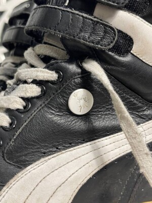 Puma Mihara Yasuhiro Ski Hi II Black Leather Wedge Sneakers