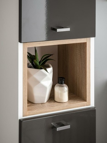Waschplatz Badmöbel Badezimmer Eckwaschtisch Set Waschtisch Waschbecken 3-tlg. - Bild 2 von 9