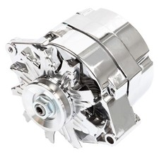 Alternator For Chrome 1 Wire Self Exciting Street Rod Gm 305 350 Bbc Sbc 105amp