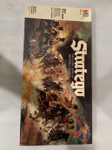Milton Bradley Stratego 1986 Board Game Open Box Ex. Condition Strategy War