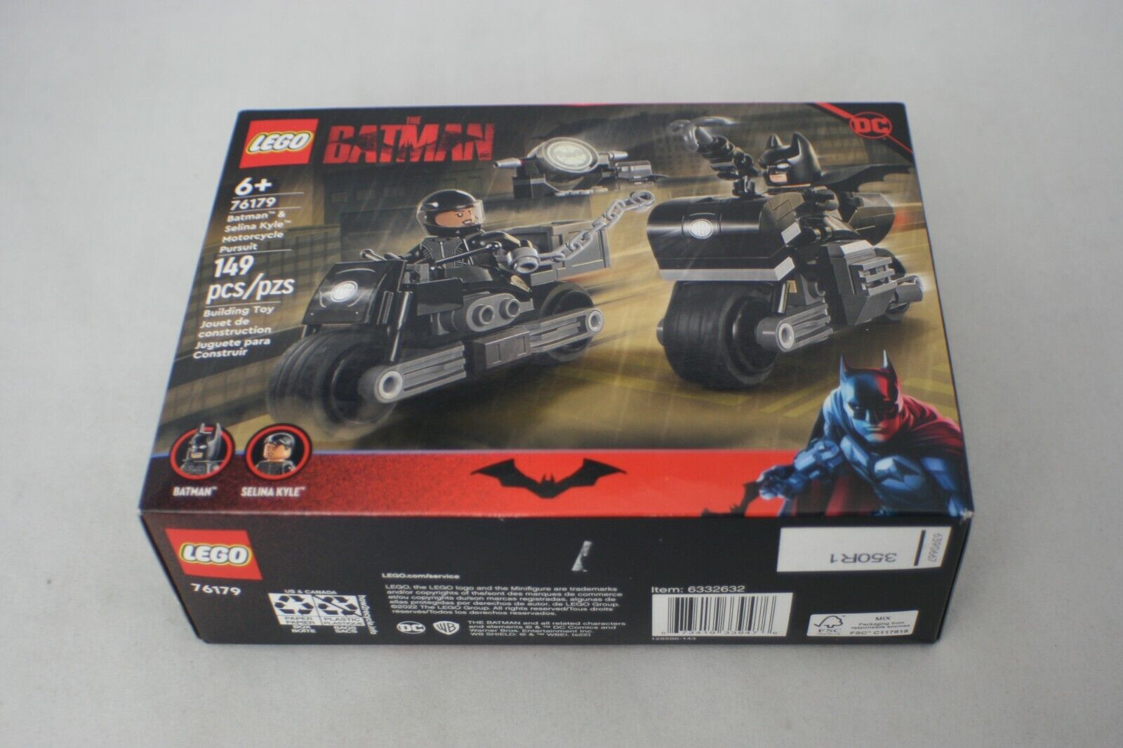 LEGO 76179 Batman & Selina Kyle Motorcycle Pursuit (2022) NEW 149 Pcs THE  BATMAN 673419339476