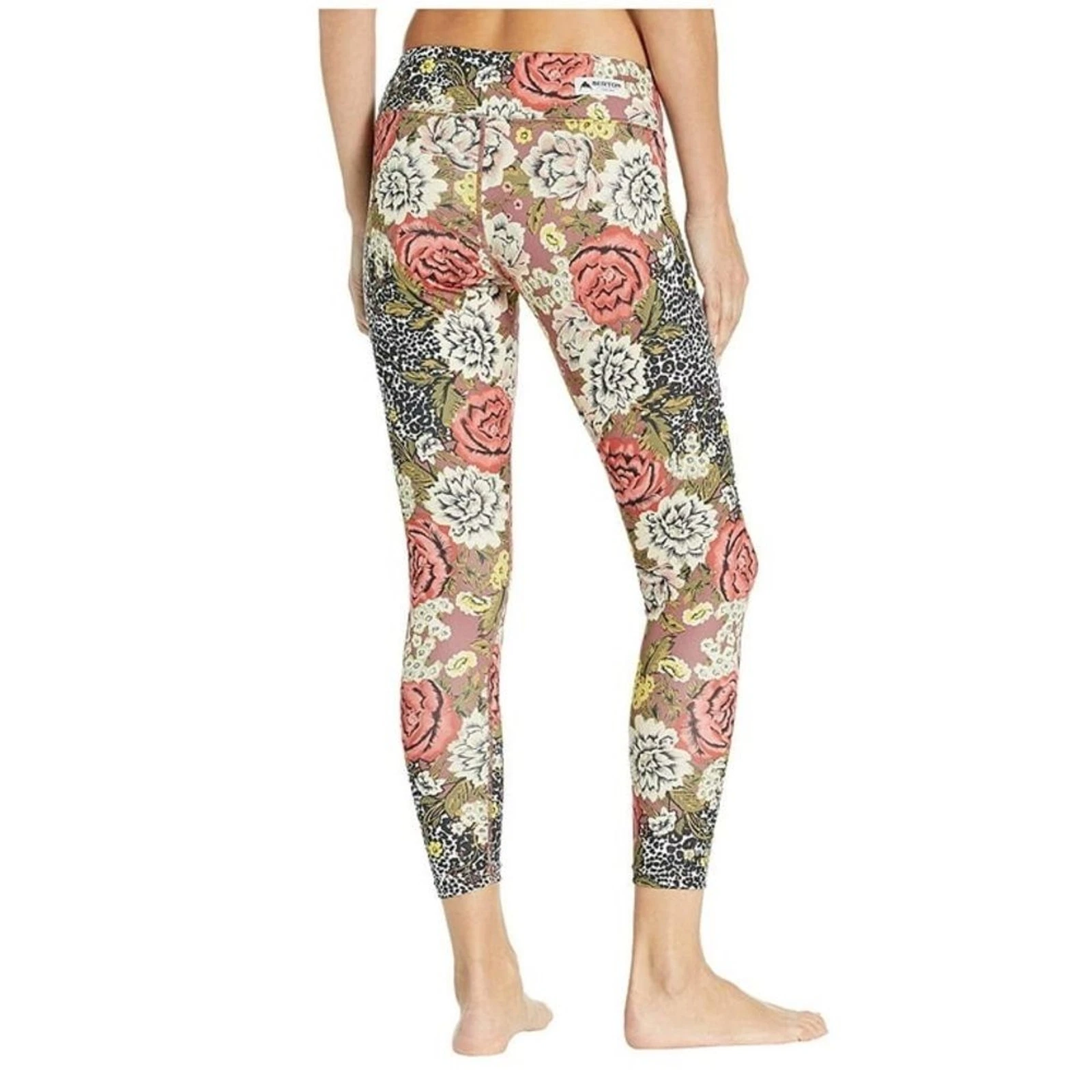 burton lightweight cheetah floral print leggings