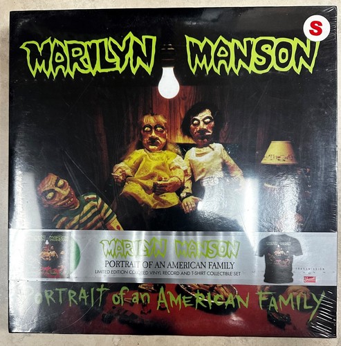 NEW MARILYN MANSON PORTRAIT OF AN AMERICAN FAMILY-VINYL LP BOX SET-Small T-Shirt