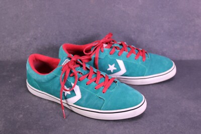 Converse Sneaker CTAS Star Player Pro OX Chucks Gr. 44 Leder petrol rot BC947