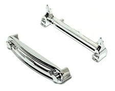 2pc BTO NEW HO Slot Car FRONT REAR 1957 CHEVY Custom BUMPER Chrome Plastic 1/64