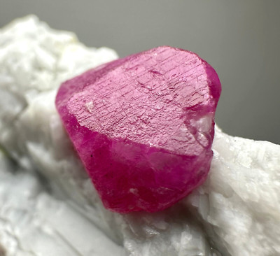 383 Ct. Full Terminated Top Quality Ruby Crystal On Matrix @Afg
