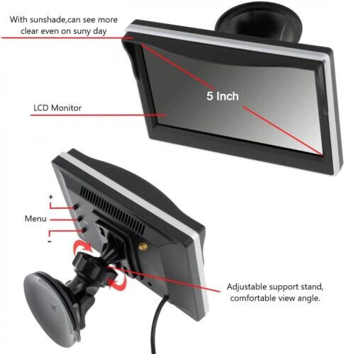 5" Wireless Reversing Camera and Rear View Monitor System for Truck Caravan RVs - Picture 13 of 24
