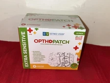 NEW OPTHOPATCH COLOR YOUR OWN KIDS 40 EYE PATCHES EXTRA SENSITIVE SIZE S + CHART