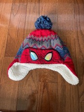 Cappello berretto berretto berretto uomo Marvel Spider USATO accogliente con copriorecchie pom avengers 4