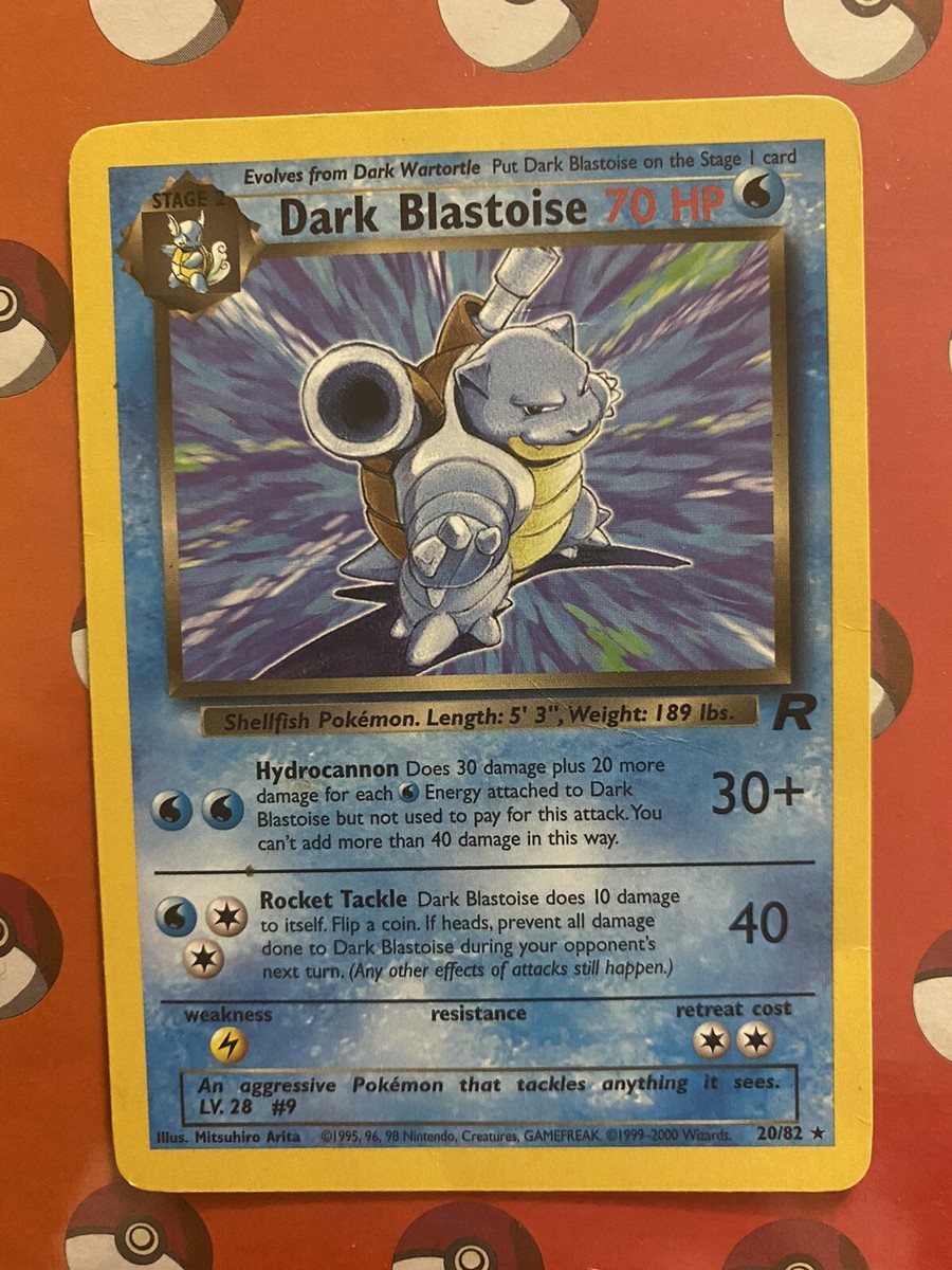 ポケモン カメックス英語 Dark Blastoise 20/82 DARK BLASTOISE