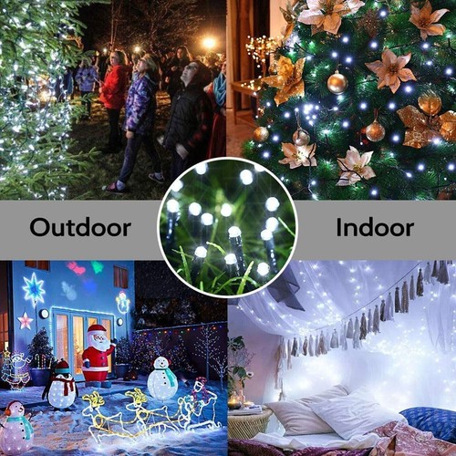 Solar String Fairy Lights Xmas Outdoor Garden Christmas Party Decor 22M 200led - Picture 4 of 22