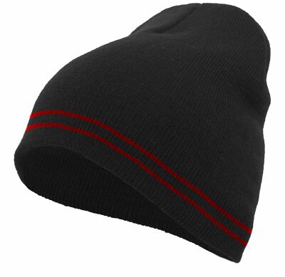 Pacific Headwear 601K Contrast Comfortable Stripes Basic Knit Acrylic Beanie