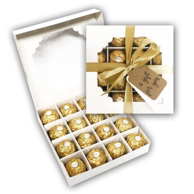 Ferrero Rocher Milchschokolade Haselnusskugeln Vatertag Geschenkbox Geschenkkorb